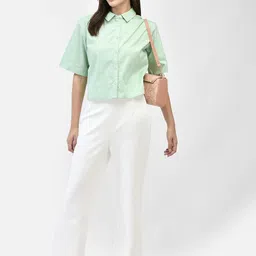 FUTURO Women Shirt Collar Shirt Style Top image 3