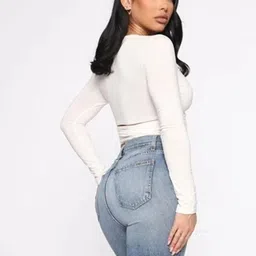 LULU & SKY Wrap Crop Top image 2