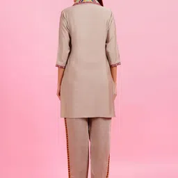 KALINI Embroidered Tunic With Trousers Co-Ords image 4