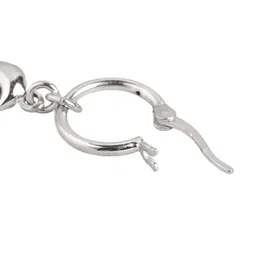 VANBELLE 925 Sterling Silver Rhodium Plated Half Moon Hoop Earring image 5