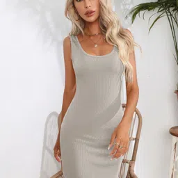 DressBerry Round Neck Bodycon Dress-image-27