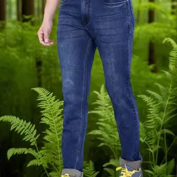 AWACK Men Bruce Regular Fit Mid-Rise Light Fade Stretchable Jeans image 5