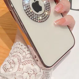 Luxury Kase Solid Printed iPhone 15 Plus Back Case Mobile Accessories image 5