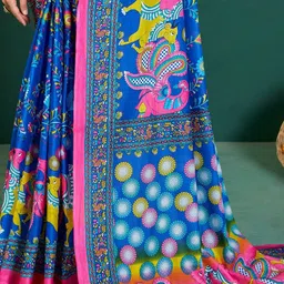 Munir Kalamkari Pure Cotton Saree image 4