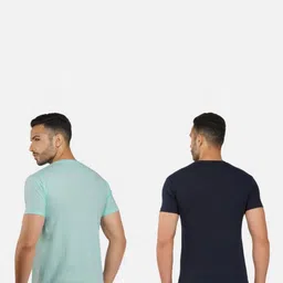 GLOBAL NOMAD Men 2 Printed Bio Finish Applique T-shirt image 5