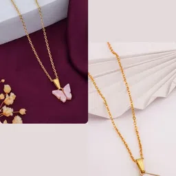 SZN Set Of 2 Gold-Plated Pendants with Chains-picture-30