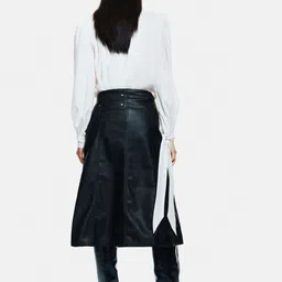 H&M Coated Belt-Detail Skirts image 4