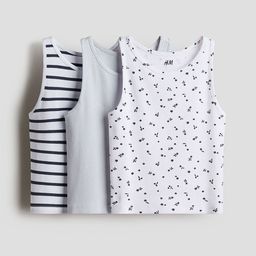 H&M 3-Pack Cotton Vest Tops-picture-40