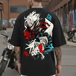 KAIDO Men Printed Drop-Shoulder Sleeves T-shirt image 3