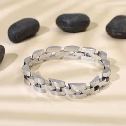 The Roadster Lifestyle Co. Men Stainless Steel Link Bracelet-picture-19