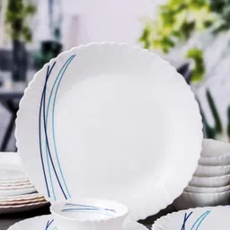 cello Pack of 18 Opalware Glass Dinner Set of 18pcs Dinner Set-picture-40