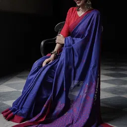 Moda Rapido Woven Design Silk Blend Handloom Banarasi Saree image 3