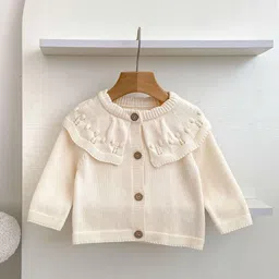 LULU & SKY Girls Cardigan with Embroidered Detail-picture-17
