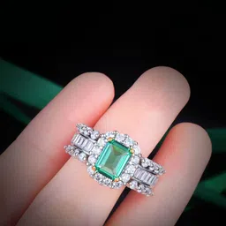 Jewels Galaxy Silver-Plated Cubic Zirconia Studded Finger Ring image 4