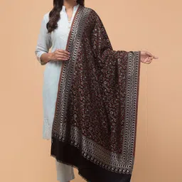 Tweedle Women Floral Woven Design Acrylic Shawl-image-50