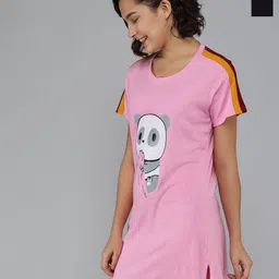 Christy World Women Pack of 2 T-shirt Nightdress-image-53