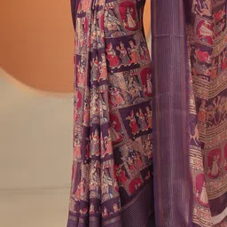 Libas Ethnic Motifs Printed Pure Georgette Saree image 3