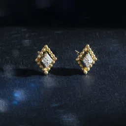 Mia by Tanishq 14KT Gold Natural Diamond Stud Earrings - 2.008g-image-51