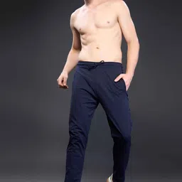 maxzone Men Solid Dark Blue Track Pants-picture-28