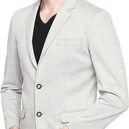 basics Men Checkered Single Breasted Casual Blazer image 4