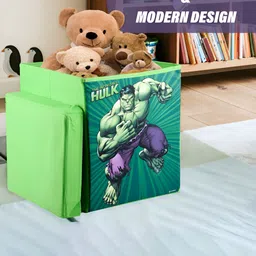 Aura Green & Purple 2 Pcs Marvel Hulk Multi-Utility Organisers With Lid image 4