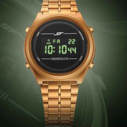 Sonata SF Cirqle Men Round Dial & Stainless Steel Straps Digital Watch 77162PM04W-picture-24
