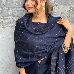 Siya Fashion Women Floral Embroidered Regular Kurta with Trousers & With Dupatta image 3