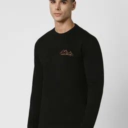 Van Heusen Flex Men Round Neck Solid Sweatshirt image 3