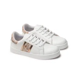 Creattoes Women Lace-Ups Round Toe Sneakers-image-14