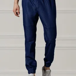 R.Code by The Roadster Life Co. Men Jogger Cuffed Hem Mid-Rise Jeans-picture-35