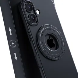 Luxury Kase iPhone 17 Premium Magnetic Support Shell Case with Built-in Kickstand image 3