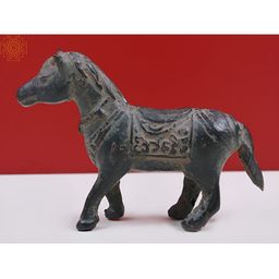Exotic India Black Brass Horse Figurine Showpiece-picture-8