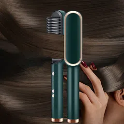 JPRO D Heating Hair Straightening Brush Ceramic Protection 34W Straightener Hair Straightener Brush image 2