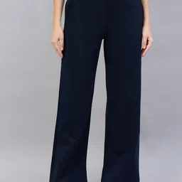 98 Degree North Women Mid-Rise Straight Fit Trousers-picture-30