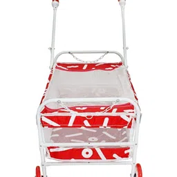 SWINGISH Red and White Baby Cradle image 4