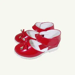 NEW LATEST Girls Red Bow-Tie Flats-picture-18