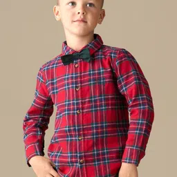 Angel & Rocket Boys Tartan Checks Checked Casual Shirt-picture-24