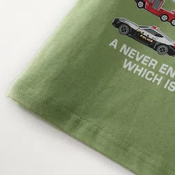 LULU & SKY Boys Typography Printed Applique T-shirt image 4