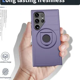 Luxury Kase Solid Printed Samsung Galaxy S24 Ultra 5G Back Case Mobile Accessories image 4