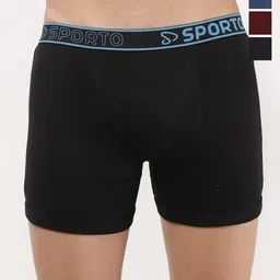 Sporto by Macho Men Pack Of 4 Assorted Short Trunks Sprto_M1030-B1-Dnm1-M1-N1-S-picture-4