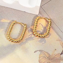 VAGHBHATT Square Hoop Earrings-picture-26
