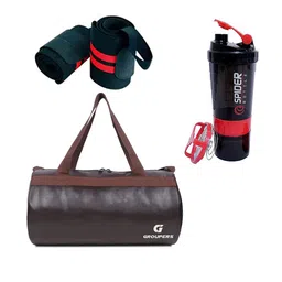 GROUPERS Printed Medium Foldable Sports or Gym Duffel Bag image 1