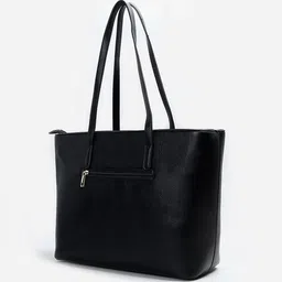 CODE by Lifestyle PU Oversized Structured Shoulder Bag with Tasselled image 2