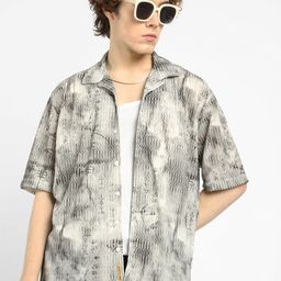 Campus Sutra Men Comfort Opaque Printed Casual Shirt-picture-38