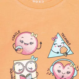 Bodycare Girls Typography Printed Applique T-shirt image 2