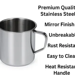 kitchen x Stainless Steel Cups 700ml each Stainless Steel Coffee Mug image 3
