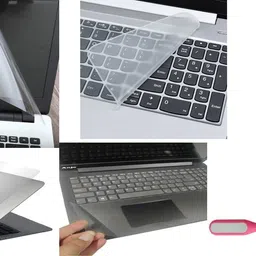 ANJO Combo 14 inch Laptop Screen Guard, Keyguard, Laptop Skin, Gadget Cleaner & LED Combo Set-image-94