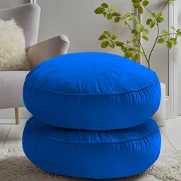 kioni Microfibre Cushion Pack of 2 Solid Round Cushion Pillow For Tub, Car, Office, Chair, Balcony, Bedroom, 40 x 40 cm-picture-10