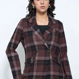 Honey by Pantaloons Women Checked Woven Jacket image 5
