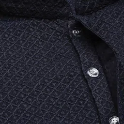 House of Pataudi Men Ethnic Motif Embroidered Chikankari Straight Kurta & Dhoti Pant image 2